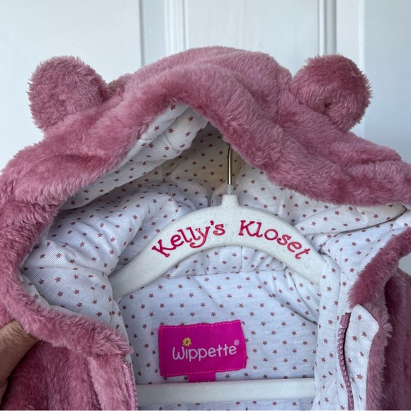 •Wippette• NWT Baby Fleece One Piece Outerwear - Size 6/9 Months - Picture 6 of 10